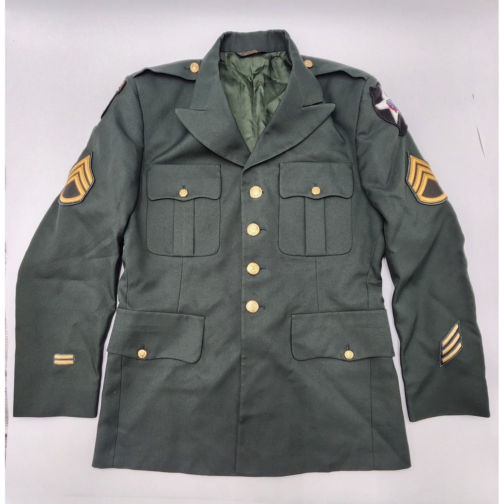 US ARMY JACKET VINTAGE STAFF SERGEANT / SERGEANT FIRST CLASS 101ST AIRBORNE‎ DIV
